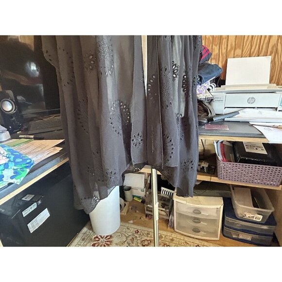 Torrid Women's Plus Size One Size Black Cover Up Open Eyelet Swim - Picture 2 of 10